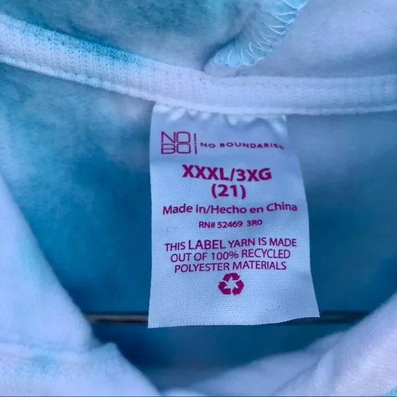 NWT Dye Hoodie Sweatshirt Pastel Juniors XXXL - Picture 2 of 10